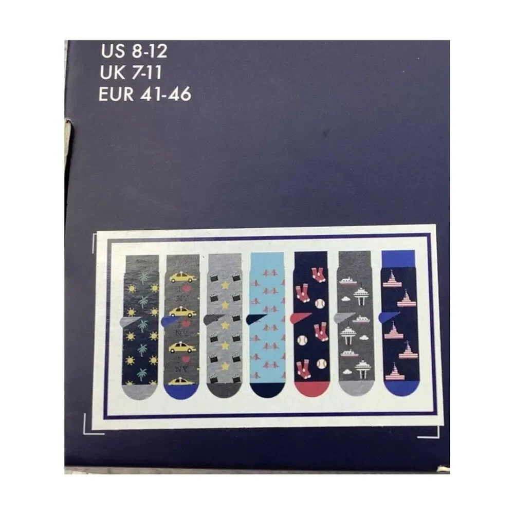 Orrsum 7 Day Men’s Sock Gift Box Size 8-12